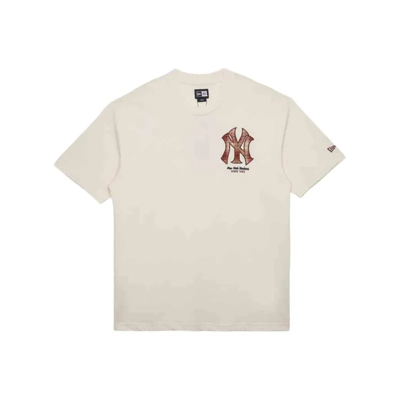 New Era FW24 T Shirt Unisex Light Beige-0