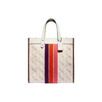 COACH Field Leather Shoulder Bag Crossbody Bag Tote Bag Shopping Bag Crossbody Bag Handbag Large Size Women's White