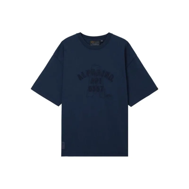 Alpha Industries SS25 T Shirt Men's Navy Blue-0
