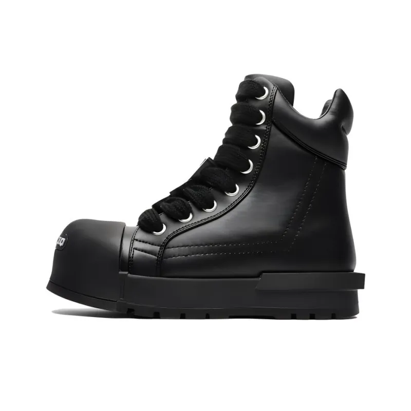 BARDILEV Ankle Boots Unisex White/Black-4