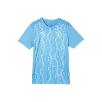 PUMA Manchester City Football Club T Shirt Men's Light Blue