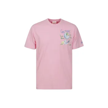 MC2 Saint Barth Gin Tonic Embroidered Crewneck T-Shirt