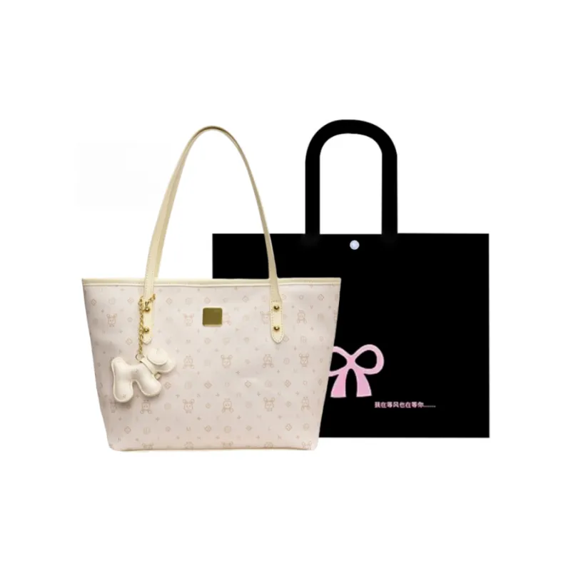 HACIN PU Shoulder Bag Women's White/Blue/Pink-0