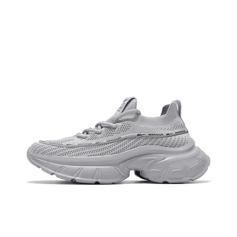 Warrior Wear Resistant Breathable Height Increasing Low Top Chunky Sneakers Men's-14