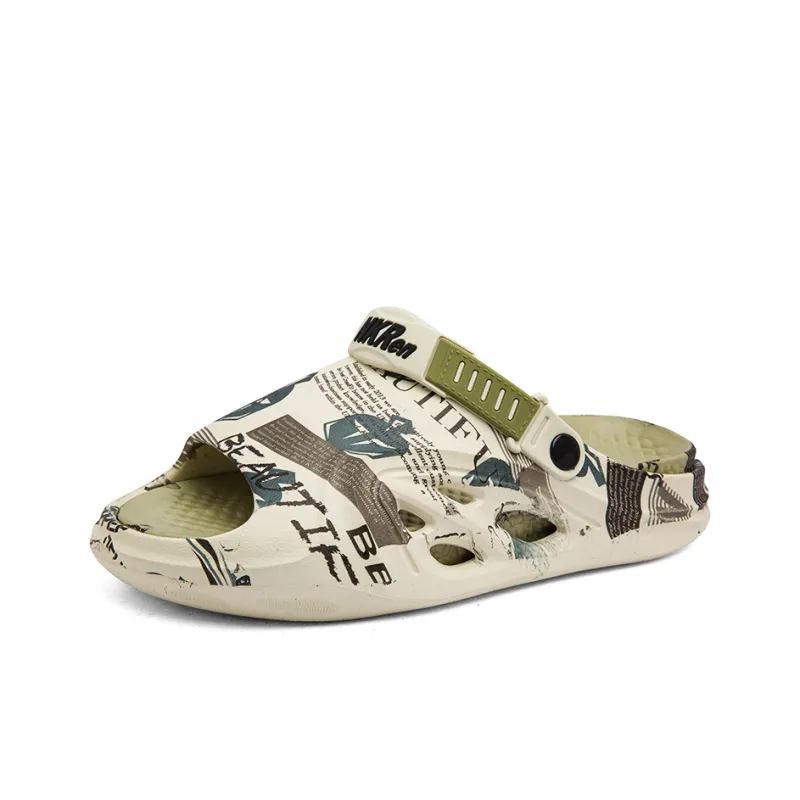 NANJIREN Beach Sandals Men Khaki-1