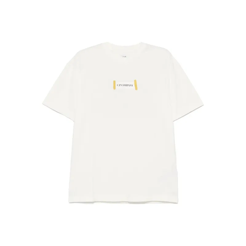 C.P.Company Logo print T shirt-0