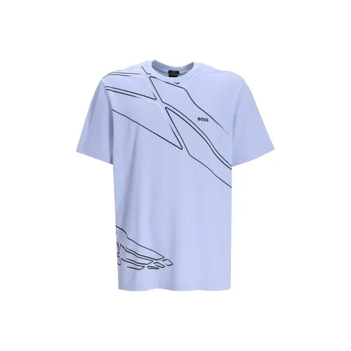 HUGO BOSS Reflective detail Logo print T shirt