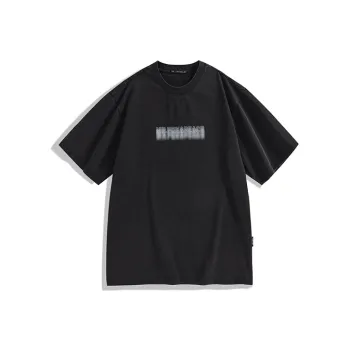 PEACEBIRD MEN T Shirts Men Black Batch 1 Loose Fit