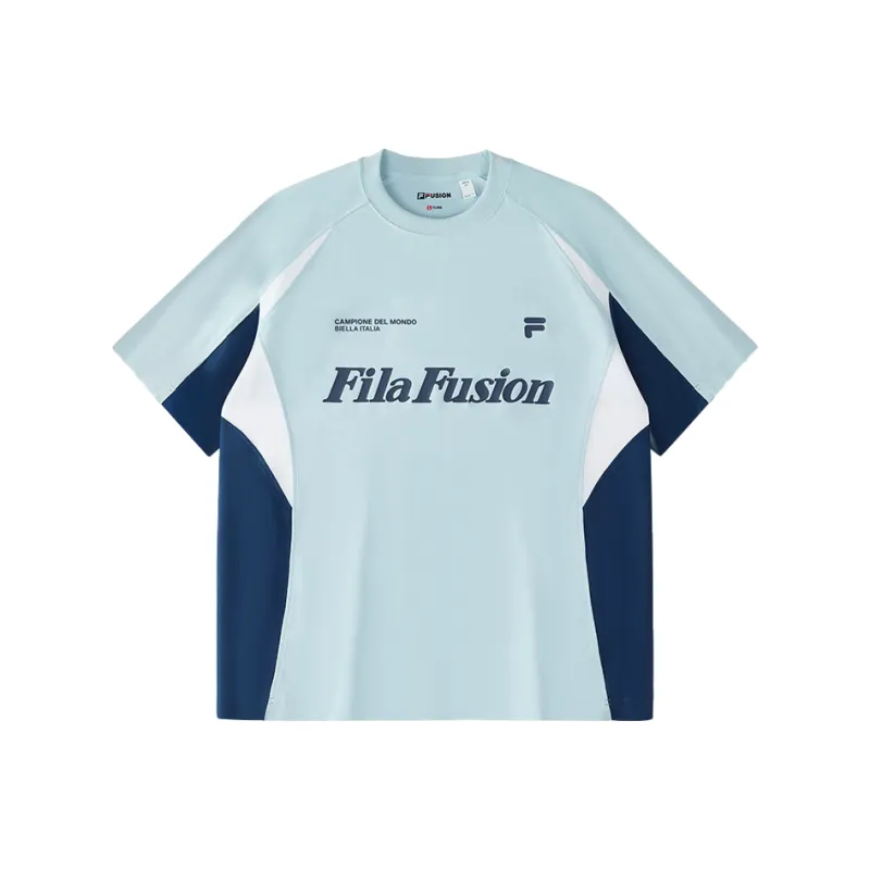 FILA FUSION LIFEFOB T Shirt Unisex Light Teal-0