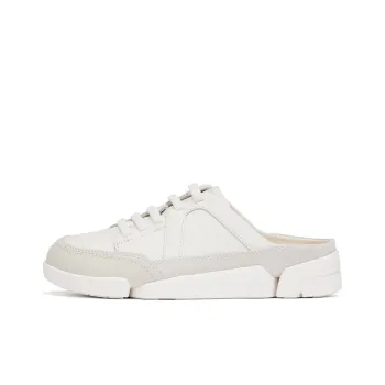 Clarks Slip Resistant Closed Toe Slippers Women's White