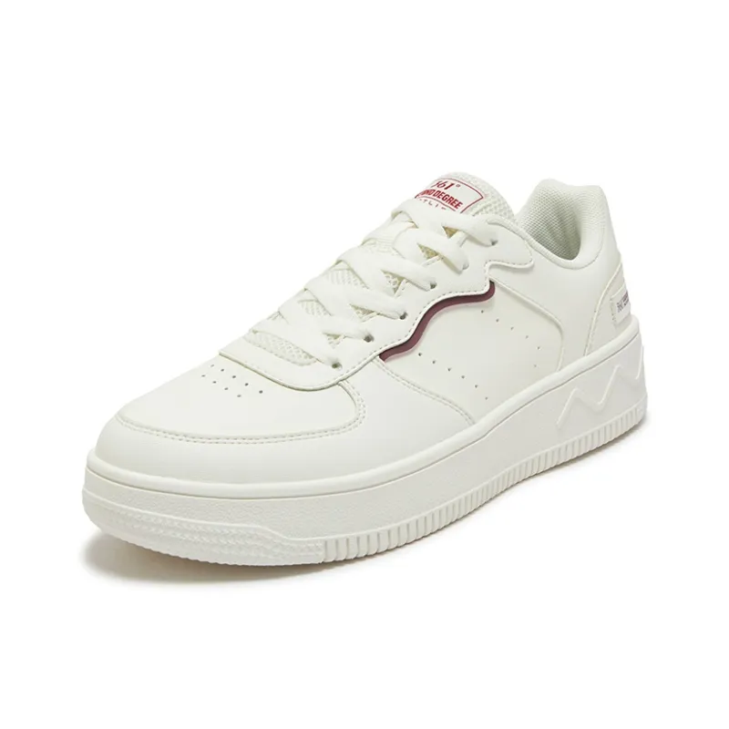 361° Air Force One Anti Slip Wear Resistant Low Top Skateboard Shoes Men's Feather White Black Cherry-1