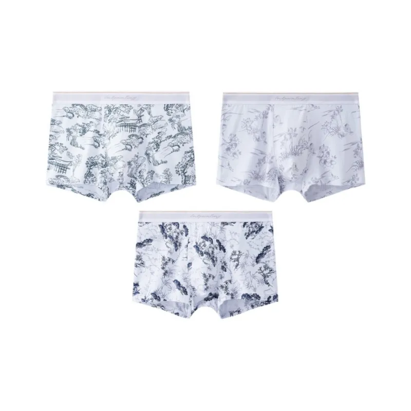 Qiao Ni Tong Underpants Men's 3 Pack-4