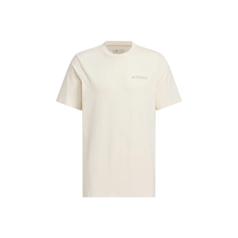 Adidas T Shirts Men Beige-0