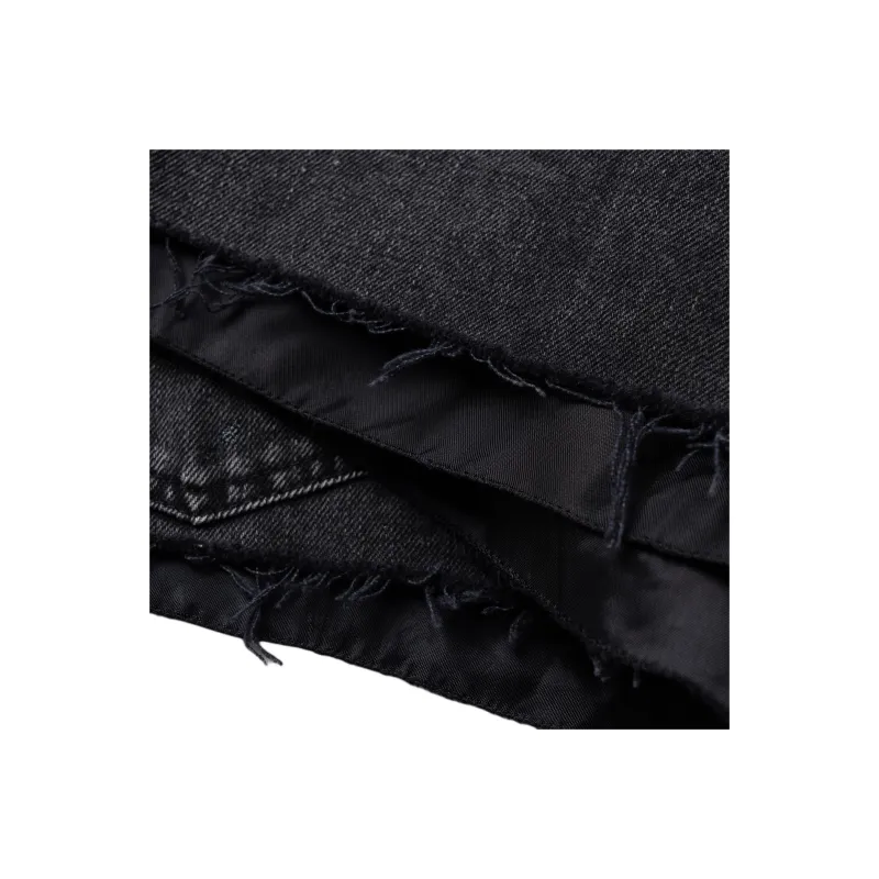 MIU MIU Denim Shorts Women's Dark Gray-7