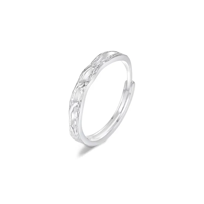 FORCHI 999 Fine Silver Rings Unisex-8