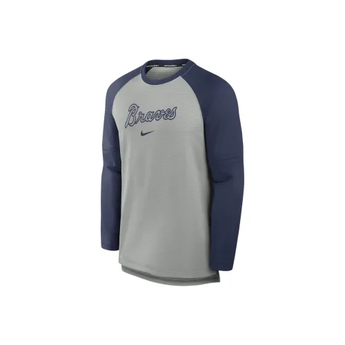 Nike Atlanta Braves Authentic Collection Game Time Men's Nike Breathe Mlb Long Sleeve T Shirt