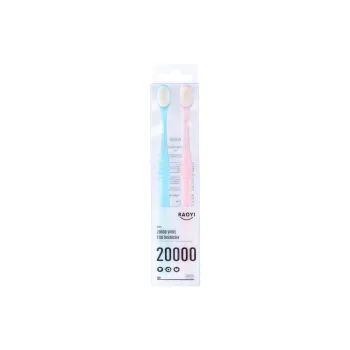 RAOYI Cloud Soft And Thousand Fuzz Soft Toothbrushes 2 Pcs Pack