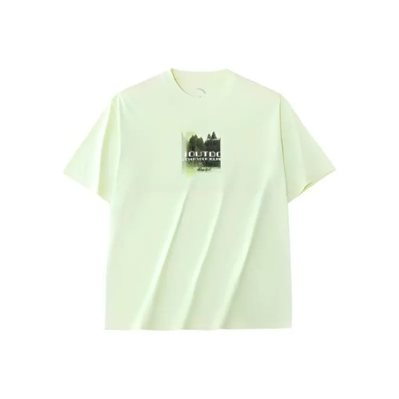 CHAOJIANTA x National Geographic T Shirt Unisex Lime Green-0
