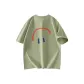 [Heavyweight 100% cotton]Palm Green (Upside Down Smile Chest Logo_Upside Down Smile Back Logo)