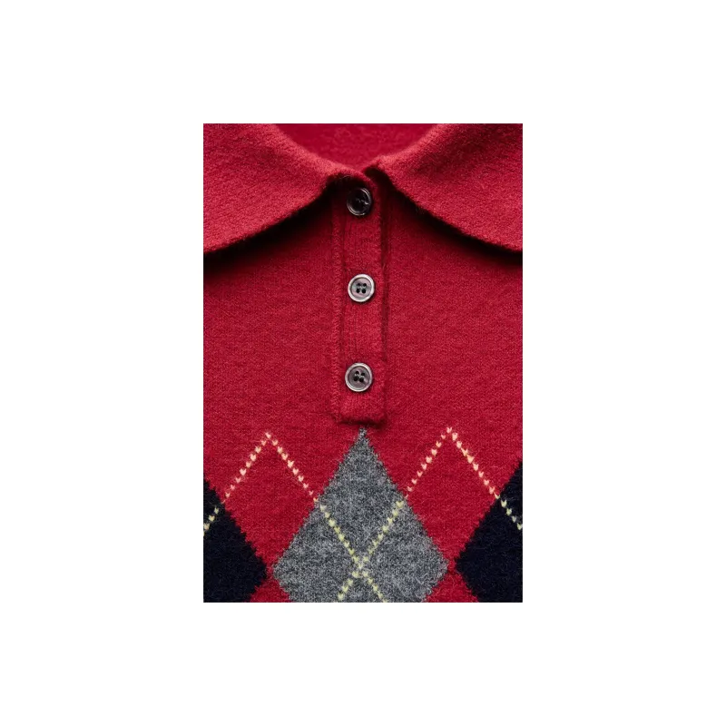 ZARA Short-Sleeved Dresses Women's Red-4