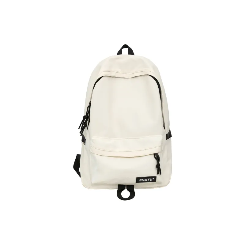 LUVISTRUE Nylon Backpack Unisex White/Black/Pink/Blue-0