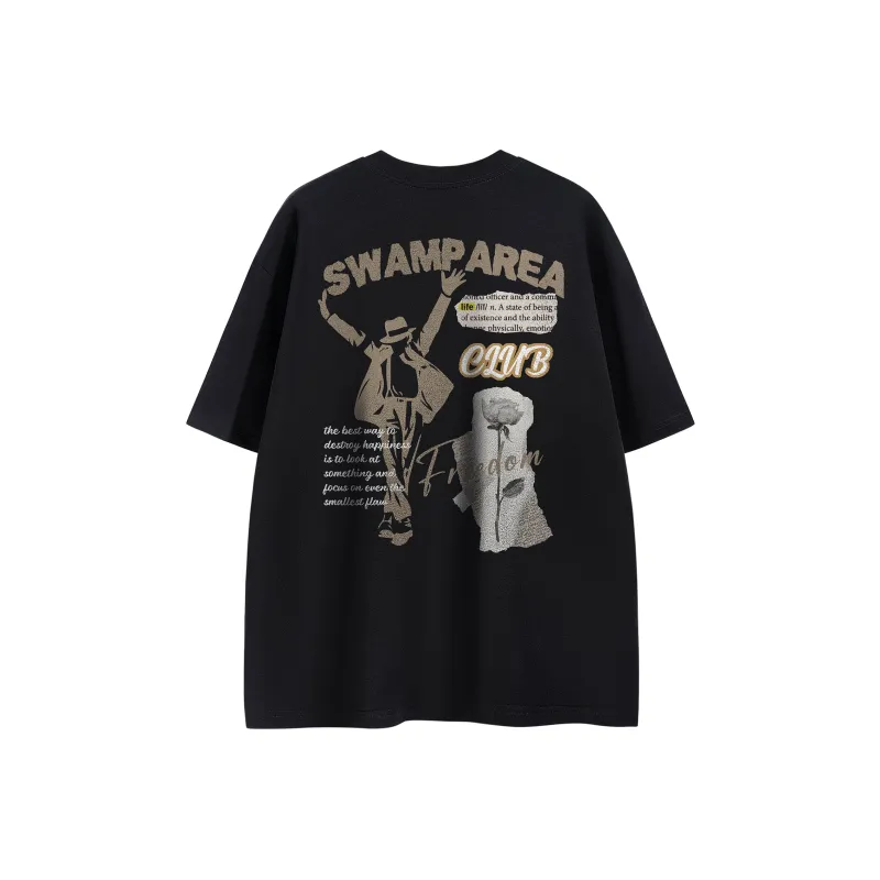 SWAMP AREA T Shirt Unisex White-5