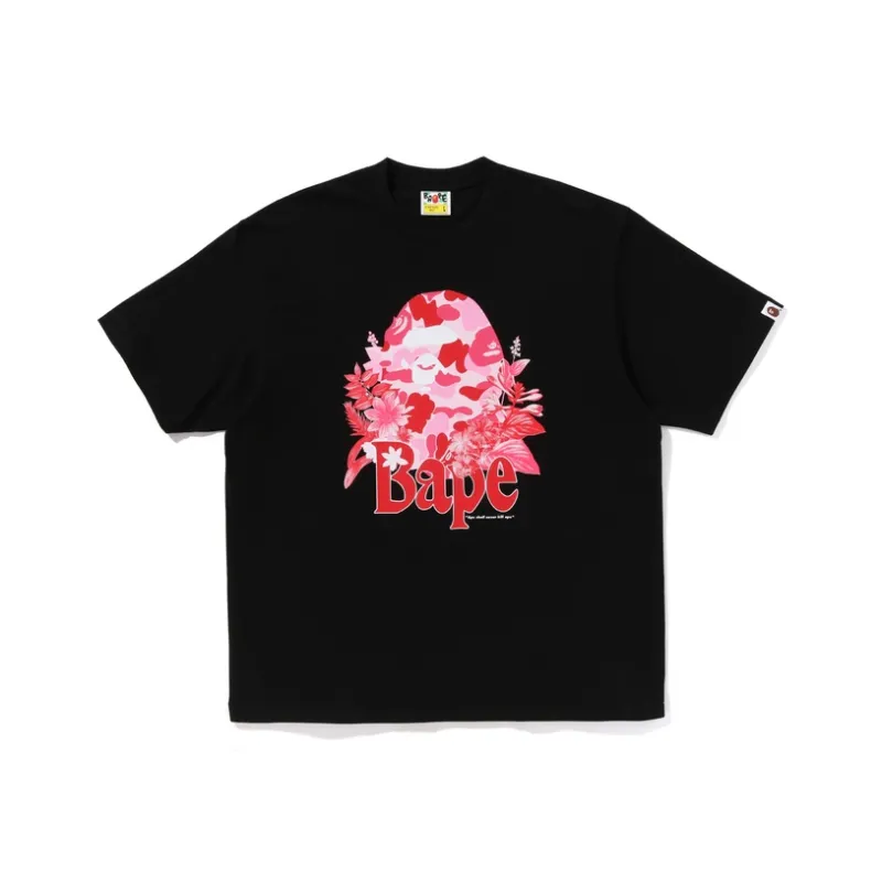 Bape Flora Big Ape Head Relaxed Fit Tee-0