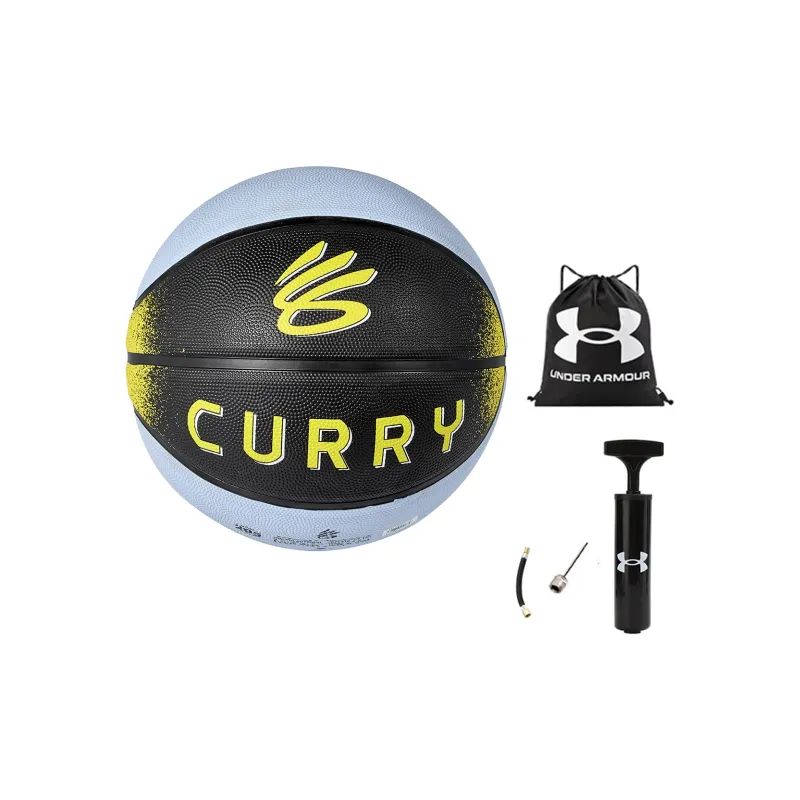 Under Armour x KULI CURRY Collection Rubber Basketball Black Blue Size 7 Street Training Unisex-0