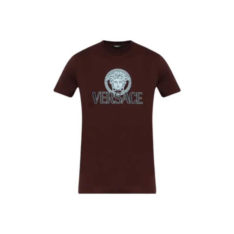 VERSACE Medusa Head Printed Crewneck T Shirt-0