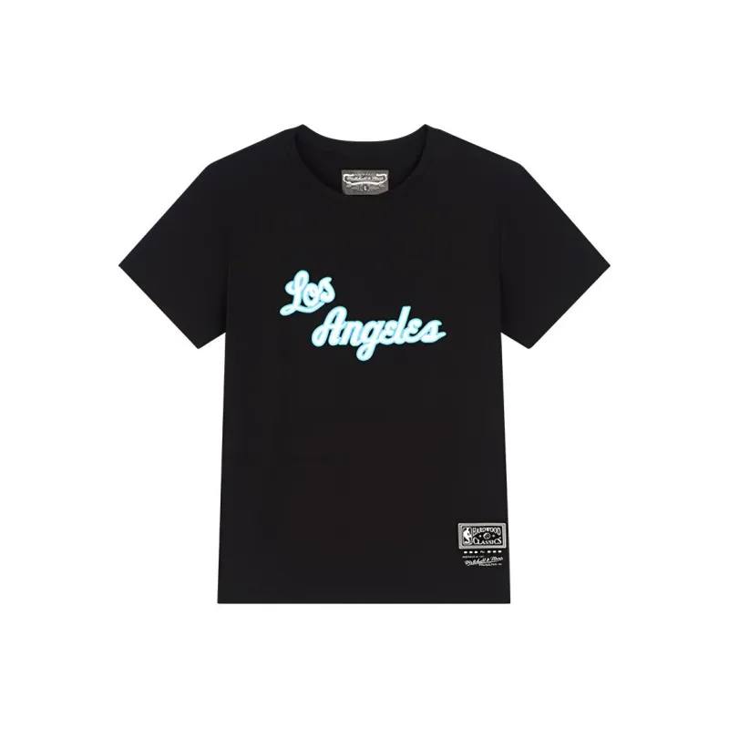 Mitchell & Ness x NBA Los Angeles Lakers T Shirt Unisex Black-0