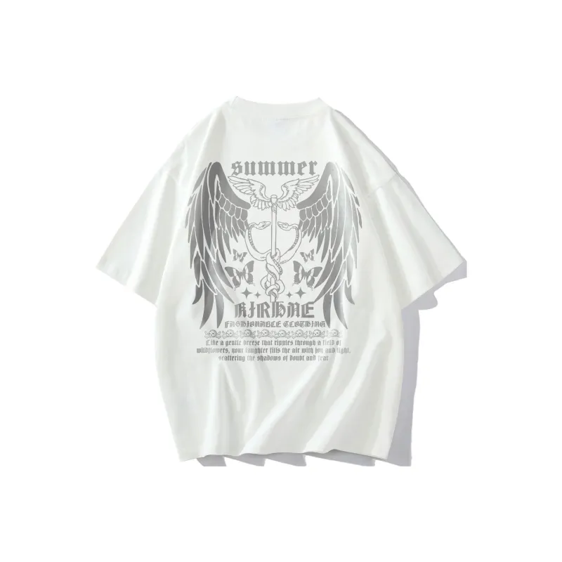 KIRHNE Drop Shoulder Sleeve T Shirt Unisex-2