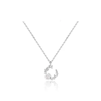SINCE BEAUTY 925 Sterling Silver Necklaces Women's Silver