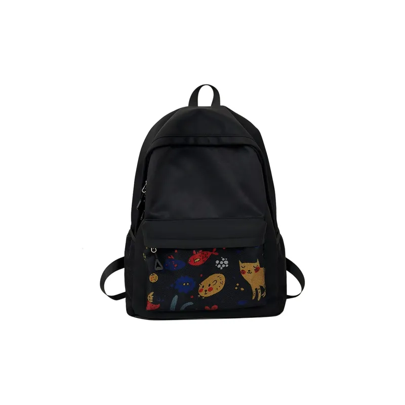 KAMLUI Nylon Backpacks Backpack Unisex Gray/Black-7