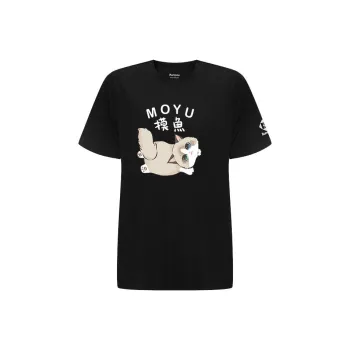 KUMPOO T Shirt Unisex Black+Fishing