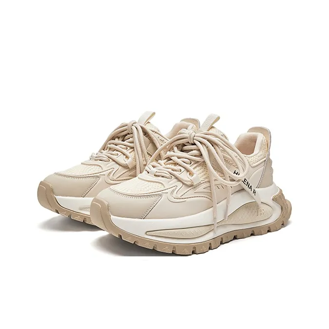 HR Low Top Chunky Sneakers Women's Beige-2