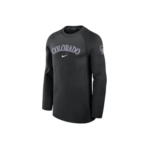 Nike Colorado Rockies Authentic Collection Game Time Men's Nike Dri FIT Mlb Long Sleeve T Shirt