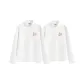 [Double-Sided Fleece-Lined]White (Y Orange Shake Chest Logo)+White (Y Orange Shake Chest Logo)
