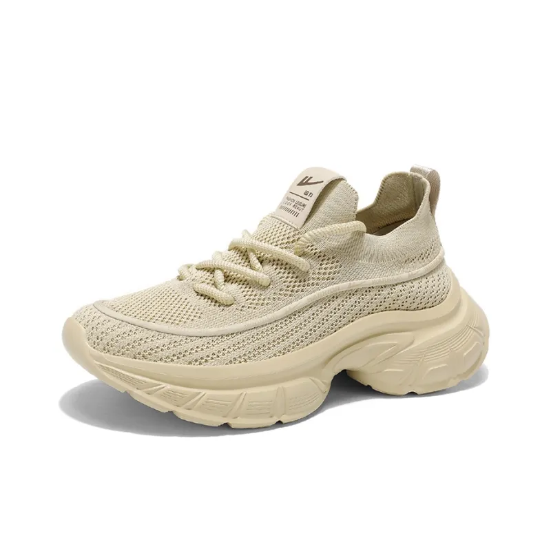 Warrior Wear Resistant Breathable Height Increasing Low Top Chunky Sneakers Men's-1