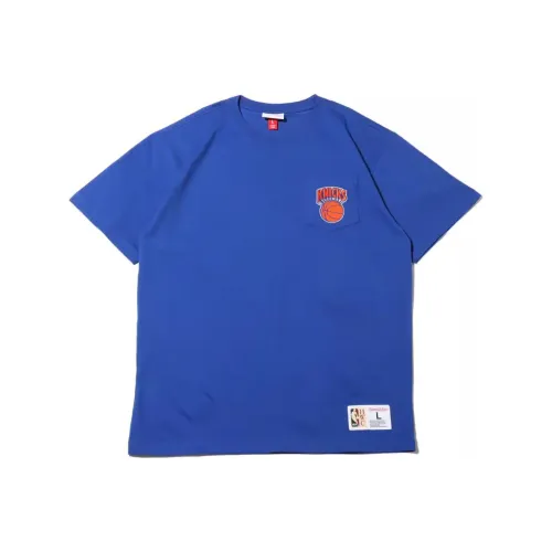 Mitchell & Ness T Shirt Unisex Blue