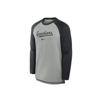 Nike Cleveland Guardians Authentic Collection Game Time Men's Nike Breathe Mlb Long-Sleeve T-Shirt