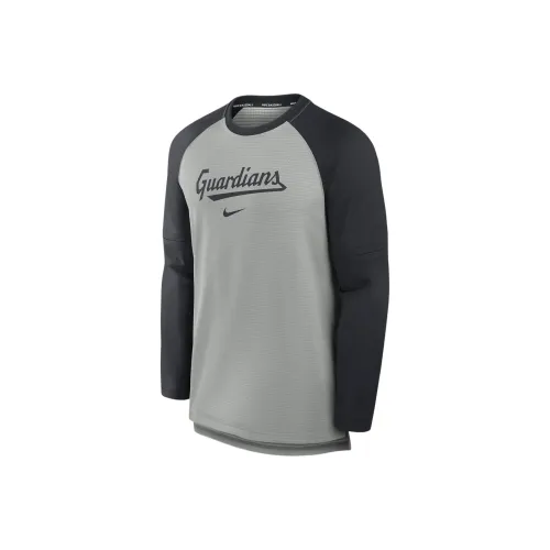 Nike Cleveland Guardians Authentic Collection Game Time Men's Nike Breathe Mlb Long-Sleeve T-Shirt