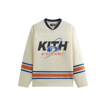 KITH Ny To The World Unisphere Malik Long Sleeve Mesh Jersey