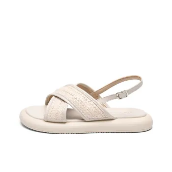 ZHR Green Purple Holiday One Strap Sandals Women's