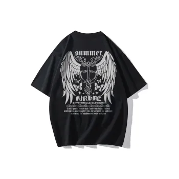 KIRHNE Drop Shoulder Sleeve T Shirt Unisex