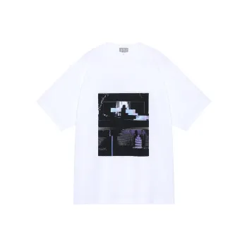 Cav Empt SS24 Drop Shoulder Sleeve T Shirt Unisex White