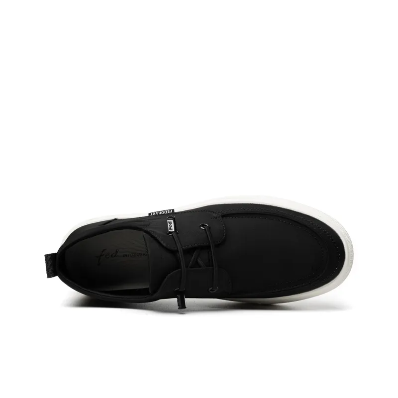 FED Low Top Canvas Shoes Men's Black-3