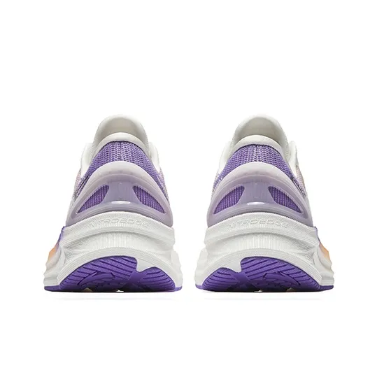 Anta Cushioning, Slip Resistant, And Abrasion Resistant Low Top Casual Running Shoes Women's White Orange Purple-3