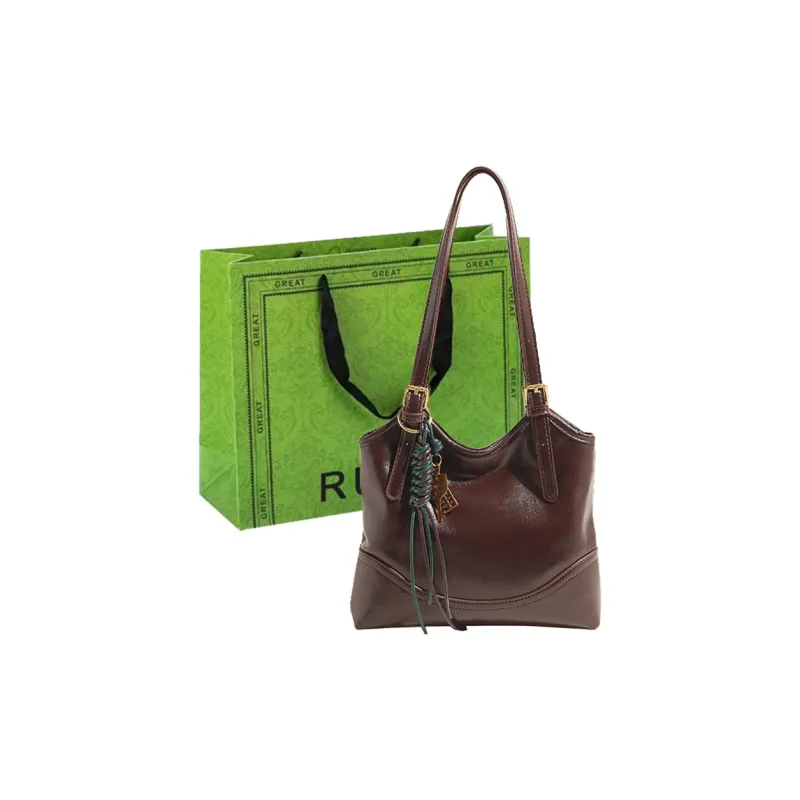 RUIPAI PU Shoulder Bag Regular Women's Black/Coffee/Red/Brown-7