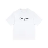 White with Black Print
