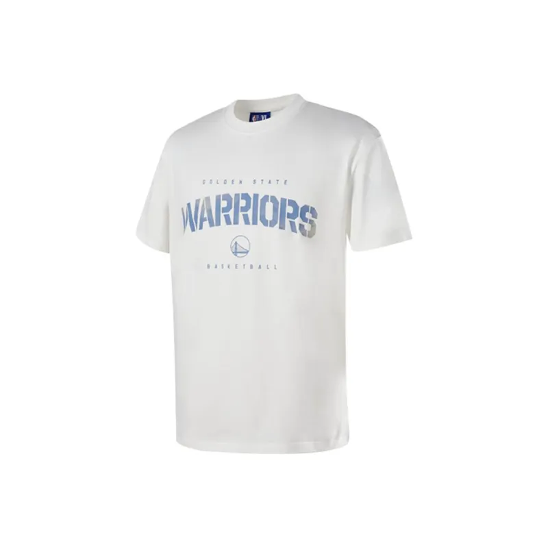 NBA Golden State Warriors T Shirt Unisex Ecru-0